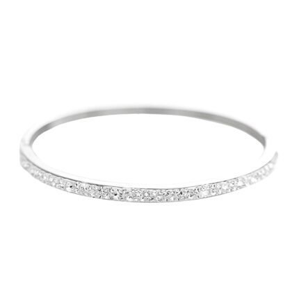 Ocelový náramek rovný s krystaly Swarovski Crystal