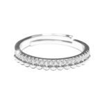 Stříbrný prsten z kuliček a Kubických zirkonů Crystal (Stříbro 925/1000)