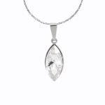 Náhrdelník z bižuterní slitiny samostatná naveta Swarovski Crysrtal