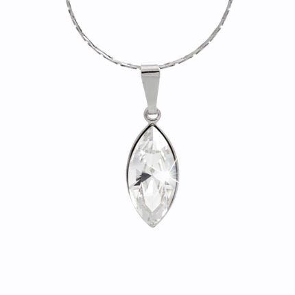 Náhrdelník z bižuterní slitiny samostatná naveta Swarovski Crysrtal