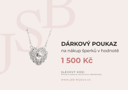 Digitální dárkový poukaz - verze B (okamžitě e-mailem) Hodnota: 1500