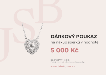 Digitální dárkový poukaz - verze B (okamžitě e-mailem) Hodnota: 5000