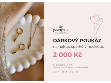 Digitální dárkový poukaz - verze C (okamžitě e-mailem) Hodnota: 2000