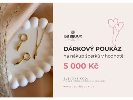 Digitální dárkový poukaz - verze C (okamžitě e-mailem) Hodnota: 5000