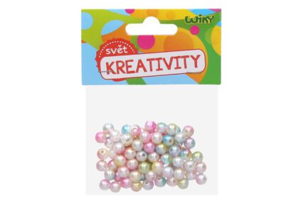 Korálky 20 g perly barevné