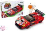 Stavebnice Auto červené RC na dálkové ovládání 17 cm 279 dílků - český obal