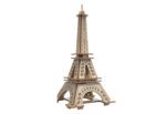 Puzzle 3D dřevěné s barvami Eiffelova věž