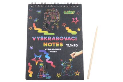 Vyškrabovací notes 20x13,5cm /12 listů
