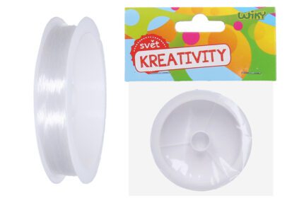 na korálky (silon) transparentní 0,3 mm, 55m, 6g