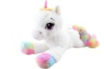 Jednorožec plyšový bílý 80cm