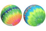 Míč guma nenafouknutý - duha 22 cm
