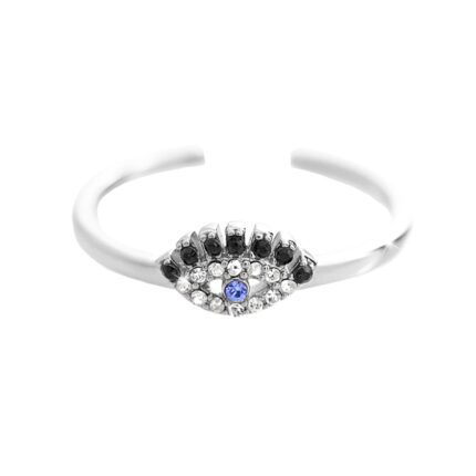 Stříbrný prsten oko s krystaly Swarovski Crystal (Stříbro 925/1000)