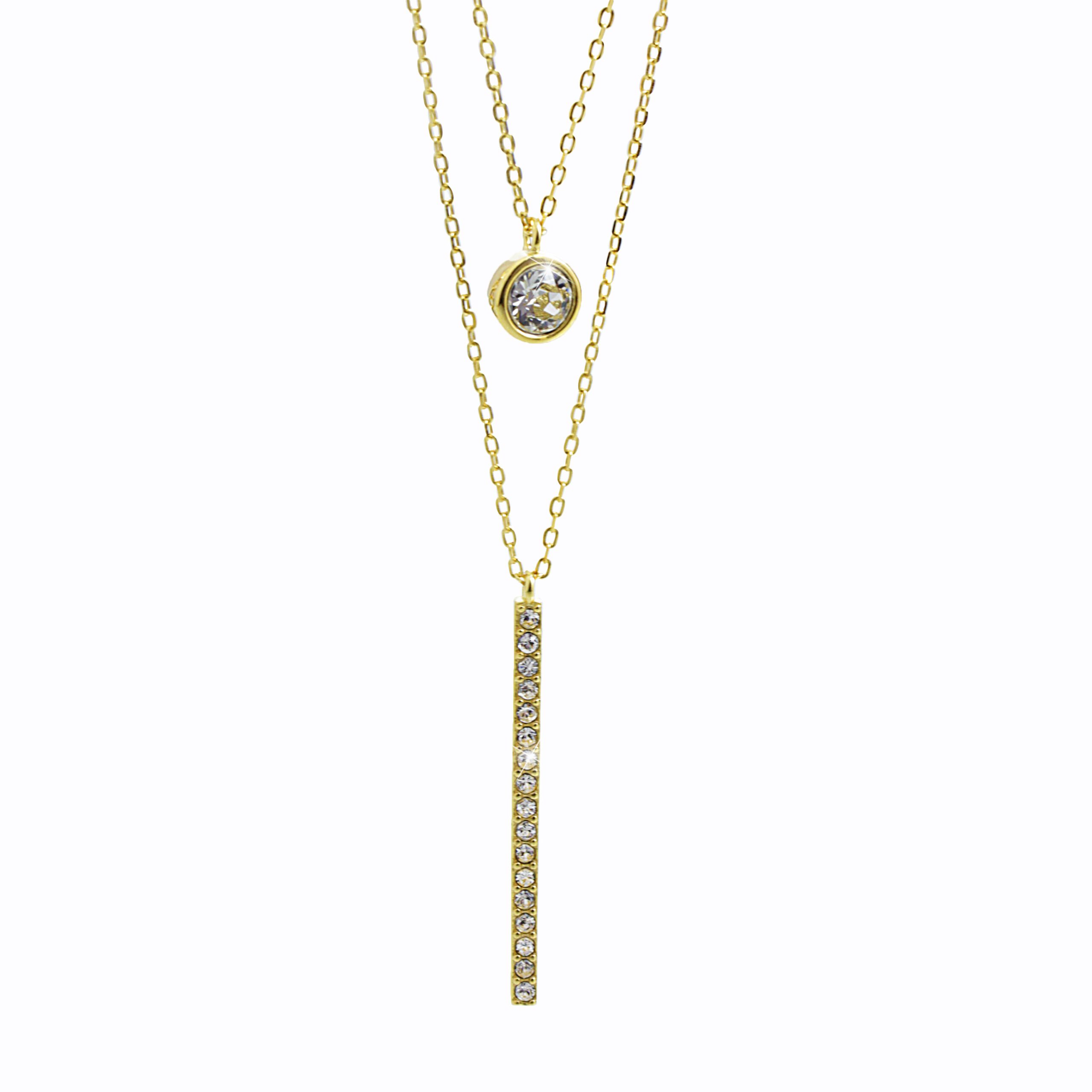 10764_10764-pozlaceny-stribrny-nahrdelnik-dva-retizky-s-carkou-a-krystalem-swarovski-crystal-stribro-925-1000