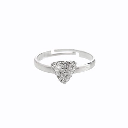 Stříbrný prsten trojúhelníček s krystaly Swarovski Crystal (Stříbro 925/1000)