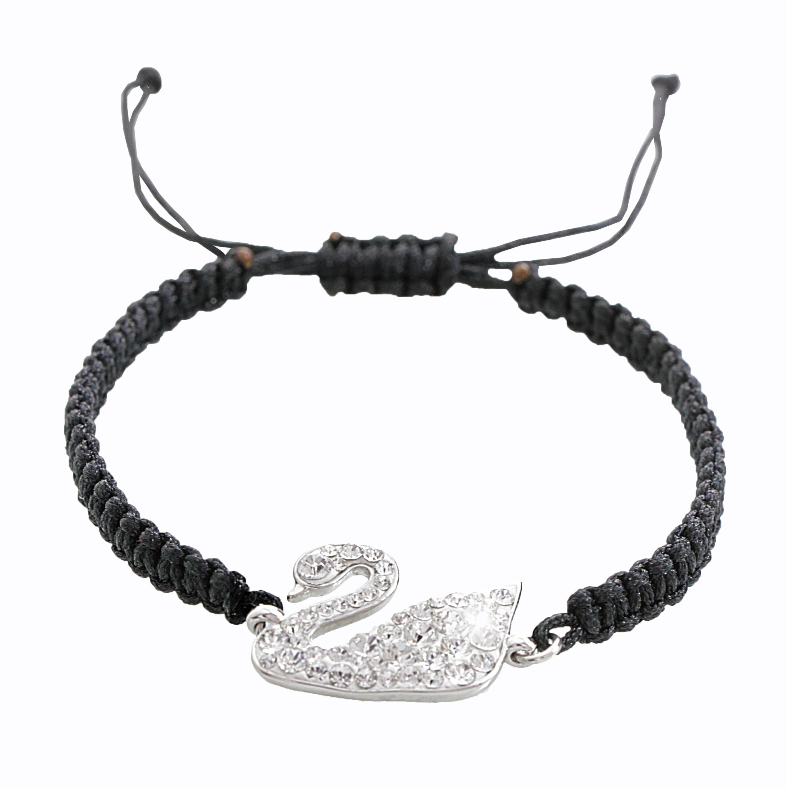 14850_14850-pleteny-naramek-ze-snurek-se-stribrnym-priveskem-labute-a-krystaly-swarovski-crystal-stribro-925-1000