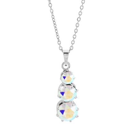 Náhrdelník z bižuterní slitiny s postupně se zvětšujících krystalů Swarovski AB