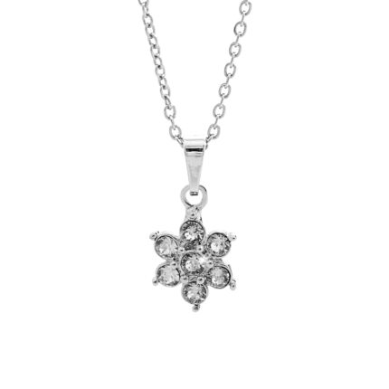 Náhrdelník z bižuterní slitiny květ ze stejně velkých krystalů Swarovski Crystal