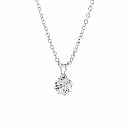 Náhrdelník z bižuterní slitiny menší fastovaný krystal Swarovski Crystal