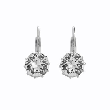 Náušnice z bižuterní slitiny klapky větší fastovaný krystal Swarovski Crystal