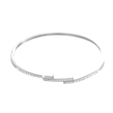 Ocelový náramek postup s krystaly Swarovski Crystal