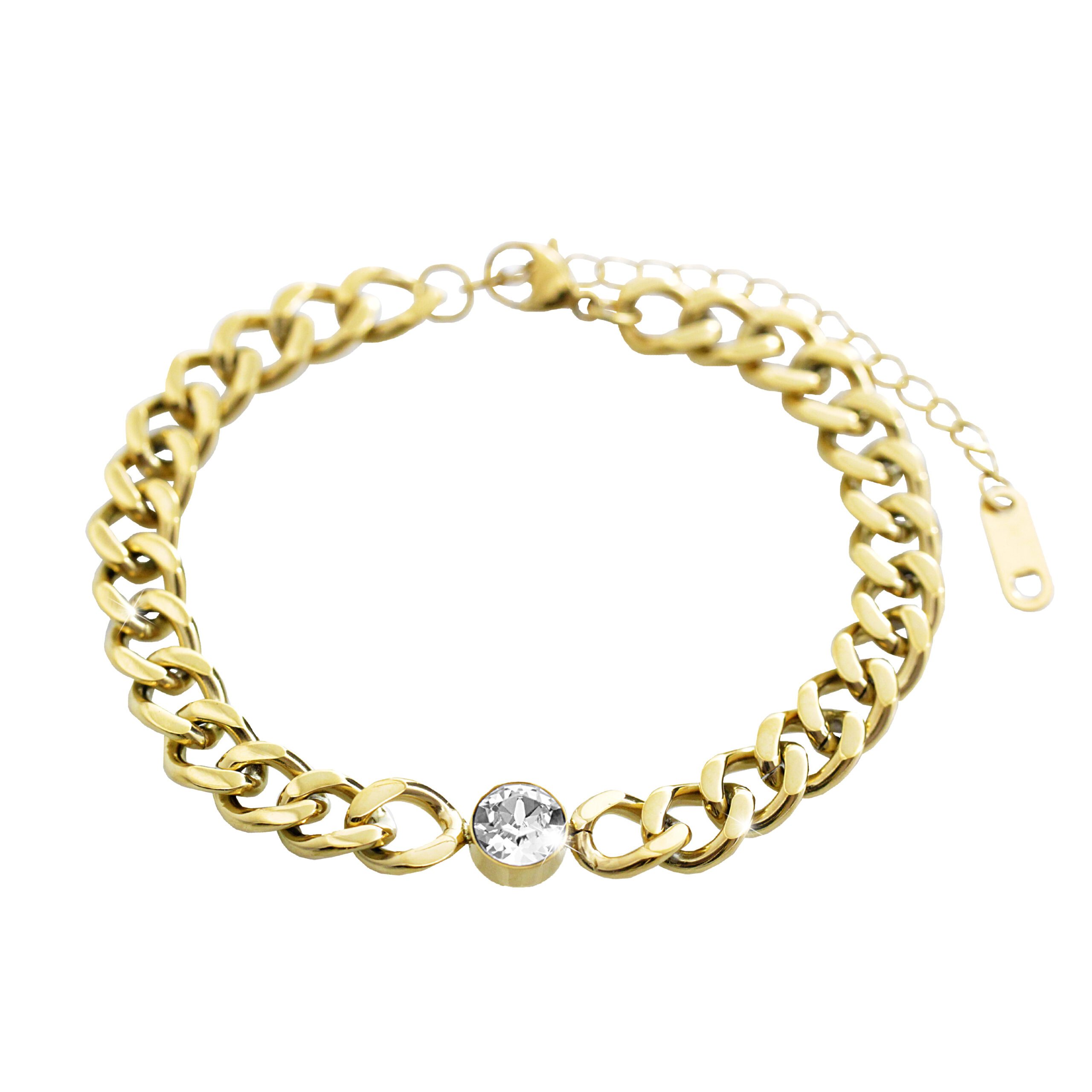 17117_17117-zlaty-ocelovy-naramek-retez-s-jednim-krystalem-swarovski-crystal-a