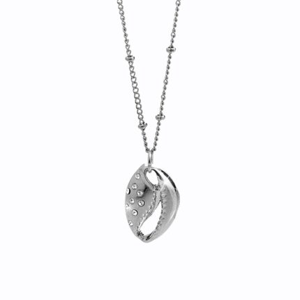Náhrdelník z bižuterní slitiny mušle zdobená krystaly Swarovski Crystal
