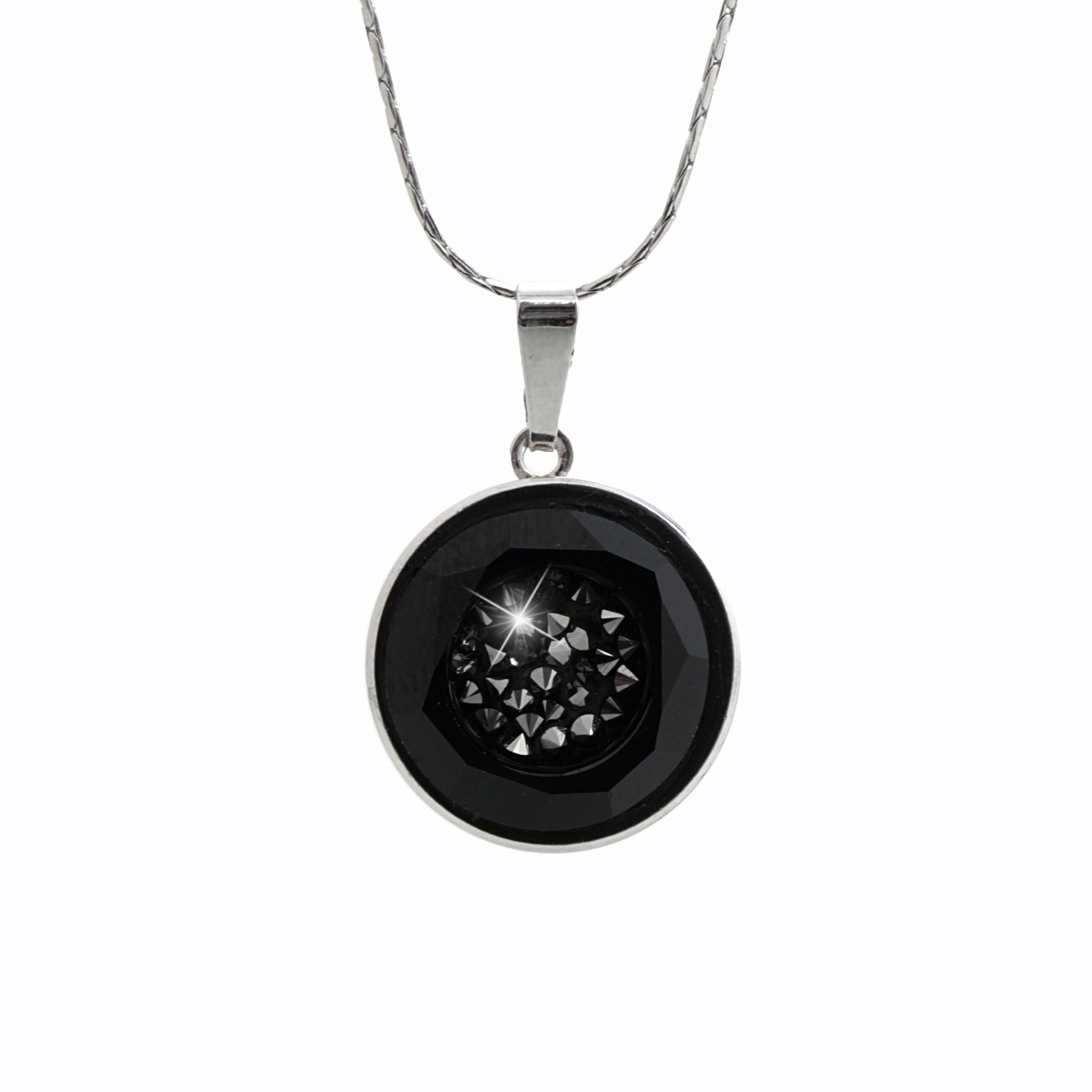 18149_18149-ocelovy-nahrdelnik-kruh-s-vyplnenym-stredem-krystaly-swarovski-jet