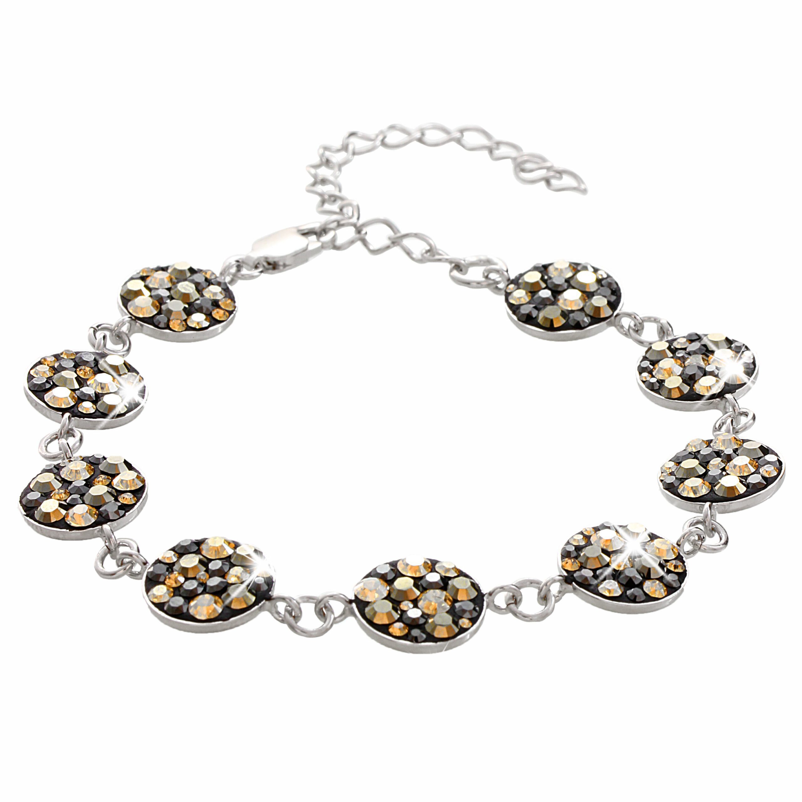 18629_18629-stribrny-naramek-mala-kulata-luzka-s-krystaly-swarovski-jet-mix-stribro-925-1000