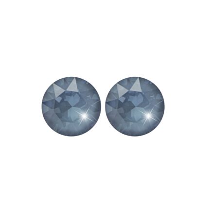 Ocelové náušnice puzety samostatný malý krystal Swarovski Denim Blue Ignite