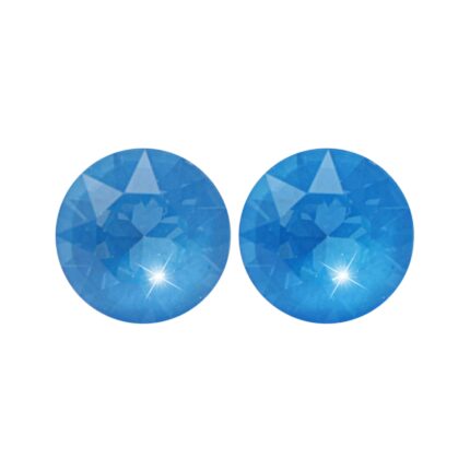 Ocelové náušnice puzety samostatný velký krystal Swarovski Electric Blue