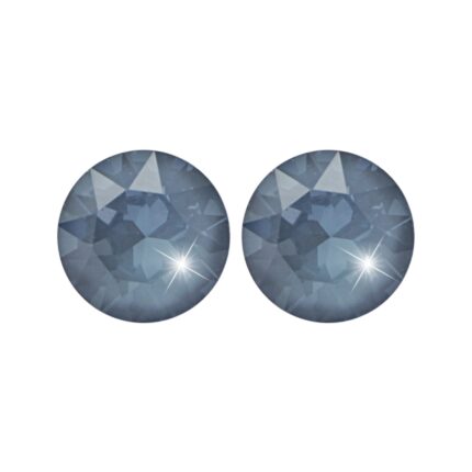 Ocelové náušnice puzety samostatný velký krystal Swarovski Denim Blue Ignite