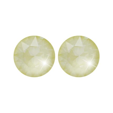 Ocelové náušnice puzety samostatný velký krystal Swarovski Soft Yellow Ignite
