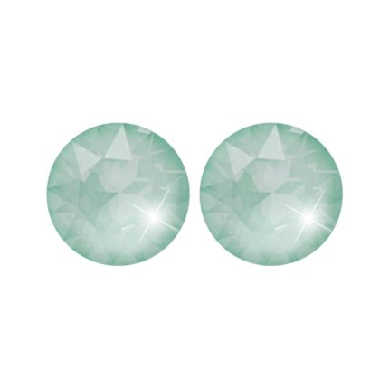 Ocelové náušnice puzety samostatný velký krystal Swarovski Soft Mint Ignite