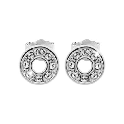 Náušnice puzety z bižuterní slitiny mini obvodové kolečko z krystalů Swarovski Crystal