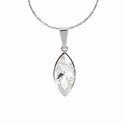 Náhrdelník z bižuterní slitiny samostatná naveta Swarovski Crysrtal