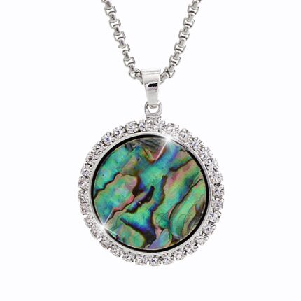 Náhrdelník z bižuterní slitiny s perletí a krystaly Swarovski Crystal