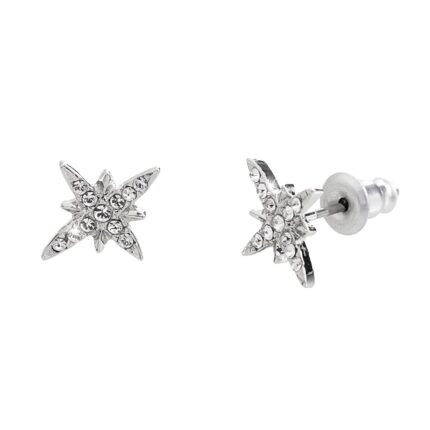 Náušnice puzety z bižuterní slitiny hvězda zdobená krystaly Swarovski Crystal