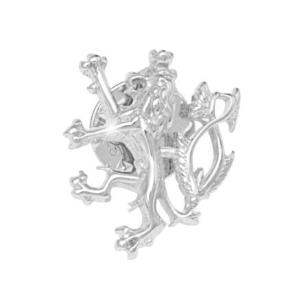 Stříbrný pin ve tvaru Českého lva (Stříbro 925/1000)