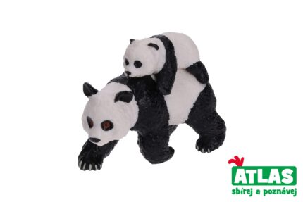 D - Figurka Panda s mládětem