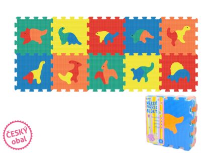 Měkké puzzle bloky DINO 32 cm