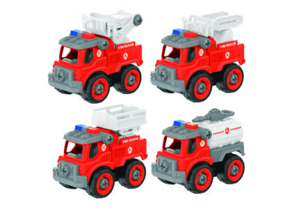 Auto šroubovací hasičské set 4 ks 13 cm