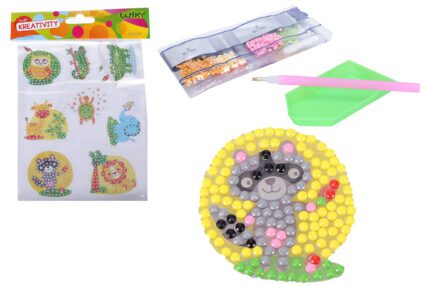 Kreativní set diamond nálepky s kamínky - Zvířátka