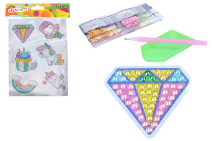 Kreativní set diamond nálepky s kamínky MIX