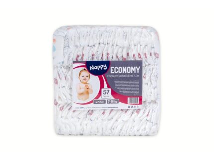 Dětské pleny NAPPY ECONOMY Maxi 7-18 kg 57 ks