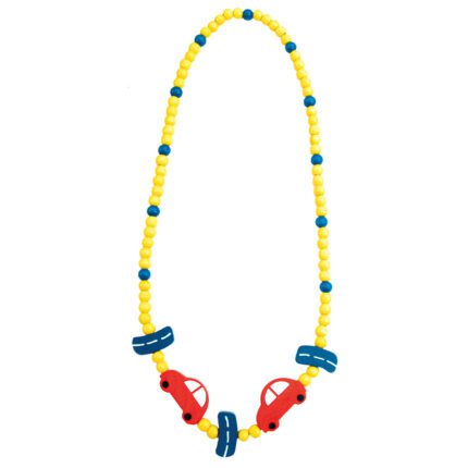Náhrdelník auto dřevěný 20cm