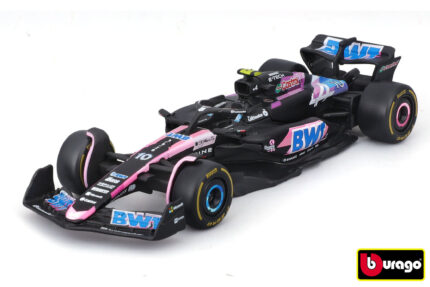 Bburago 1:43 RACE Formula F1 - BWT Alpine F1 Team A524 (2024) #10 (Pierre Gasly) - with driver and d