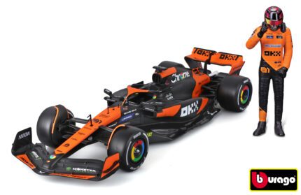 Bburago 1:24 RACE Formula F1 - McLaren F1 Team MCL38(2024) #81 (Oscar Piastr) -with driver and decor