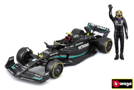 Bburago 1:24 RACE Formula F1 - Mercedes-AMG F1 W14 E (2023) #44 Lewis Hamilton with driver and decor