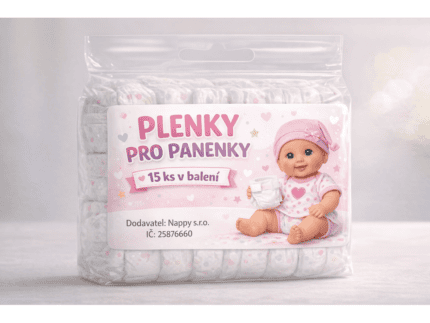 Nappy plenky pro panenky 15 ks