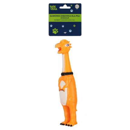 Hračka pro mazlíčky Gumový pískací dinosaurus pro psy 23 cm